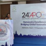 Delivering oral presentation on an International stage – Asia Pacific Optometric Congress, Nepal 2024.(2)