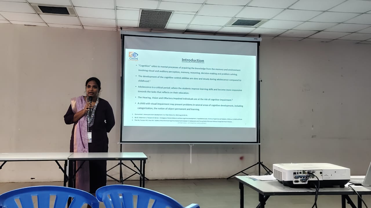 Impactful Oral presentation at Optometric Association of Tamil Nanbargal, 2024