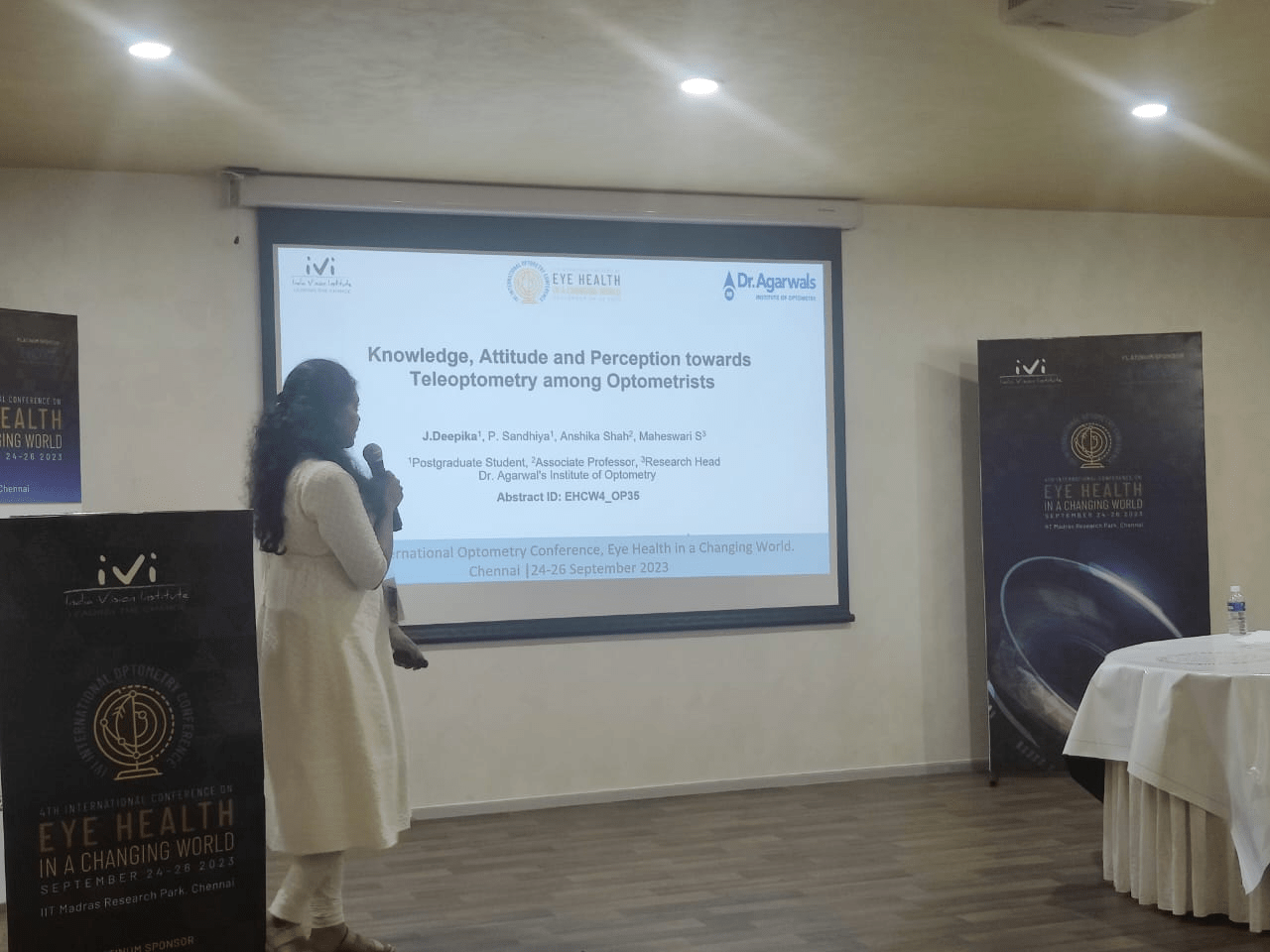 Oral presentations at India Vision Institute Conference, 2023-min