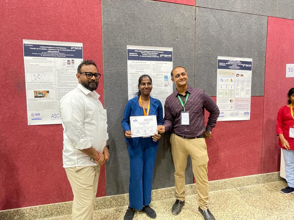 Recognized with certificate for poster presentation at ASCON.(2)