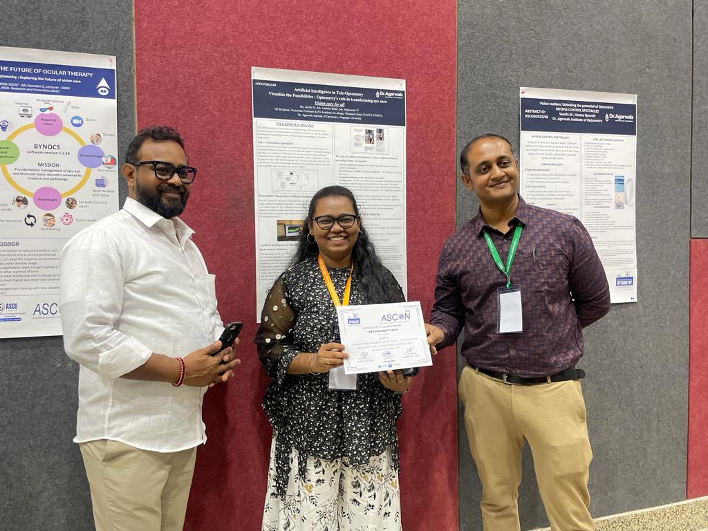 Recognized with certificate for poster presentation at ASCON.(4)