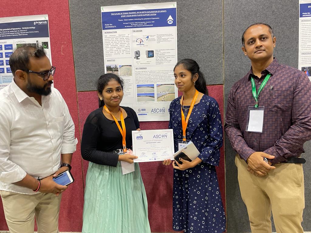 Recognized with certificate for poster presentation at ASCON.(5)