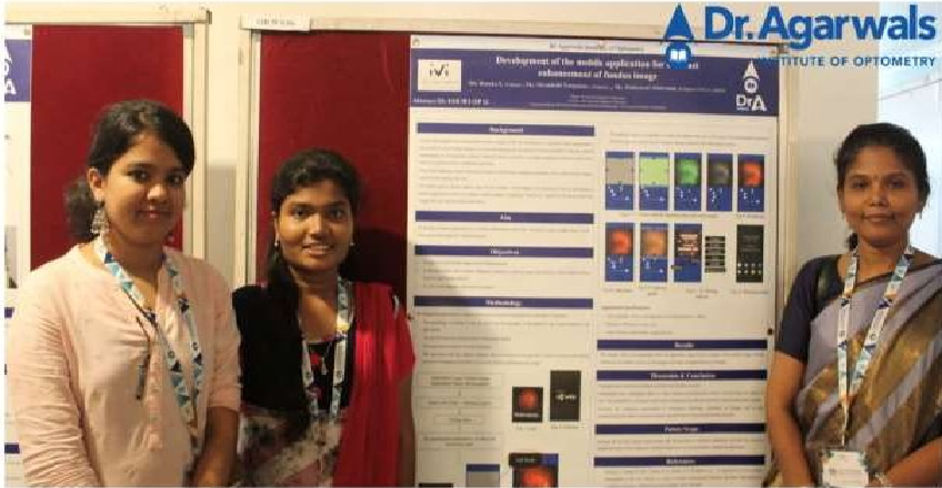 Showcasing Poster Presentation at India Vision Institute
