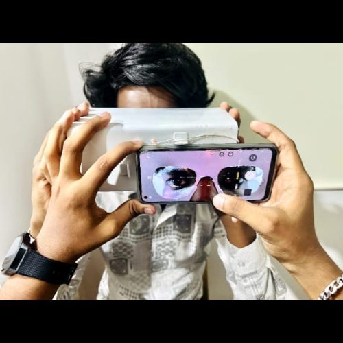 Digital Ruler to measure Inter Pupillary Distance and Optic Centre