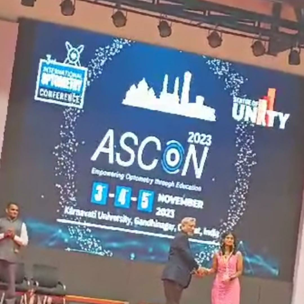 Winning the best poster at ASCON Conference, Ahamadabad